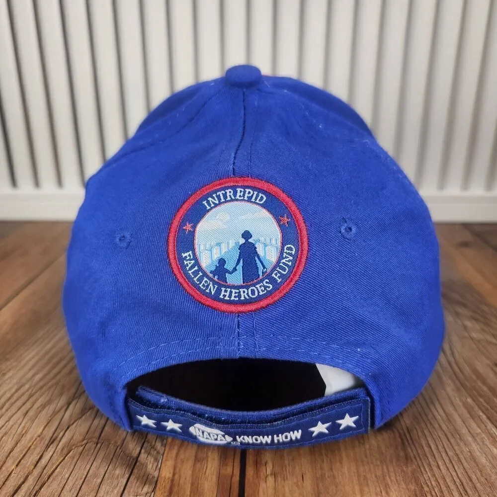 NAPA Racing Hat Cap Strap Back Blue Fallen Heros Fund #9 #28fc Cars Track Mens